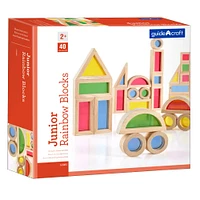 Guidecraft® Junior Rainbow Blocks, 40 Pieces