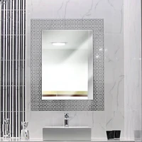 Head West® 29" Geometric Square Lattice Trellis Accent Wall Mirror