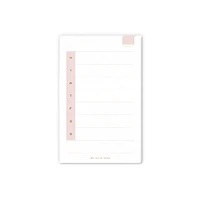 Smitten On Paper Pink & White Weekly Notepad