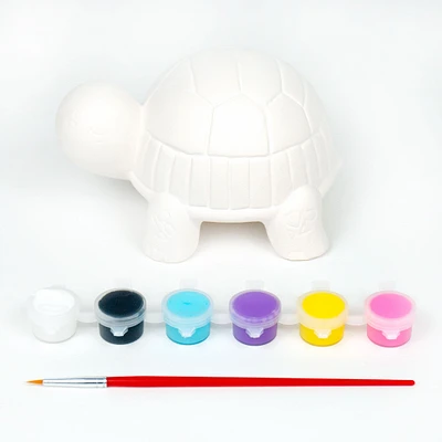 12 Pack: Color Zone® Paint Your Own Turtle Kit