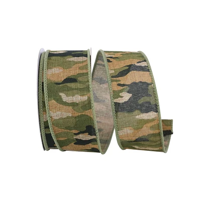 Reliant 1.5" x 10yd. Camouflage Wired Ribbon