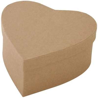 Papier Mache 6" Heart Box