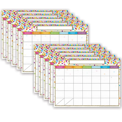 Ashley Productions Smart Poly® PosterMat Pals Space Savers Confetti Calendar, 10ct.
