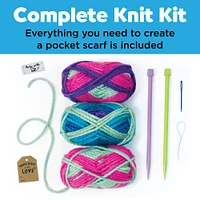 Creativity for Kids Learn To Knit Pocket Scarf Kit