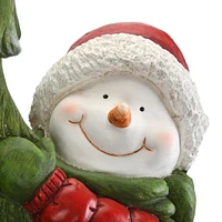 20" Lighted Snowman with Christmas Tree Figurine