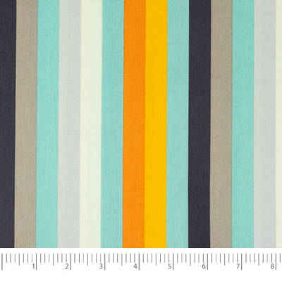 SINGER Retro Relaxed Stripes Cotton Fabric