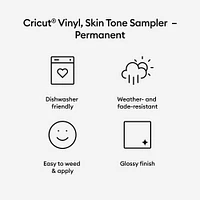 Cricut® Permanent Vinyl Sampler, Skin Tone