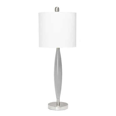 Lalia Home 27" Stylus Table Lamp with White Fabric Shade