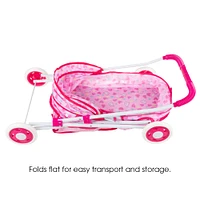 Toy Time Deluxe Toy Pram for 18" Baby Dolls