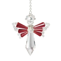 Solid Oak January/Garnet Birthstone Angel Crystal Suncatcher Ornament Kit
