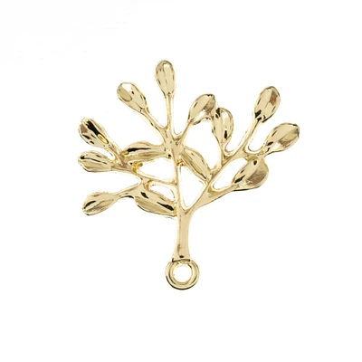 John Bead Beadwork Findings Gold Branch Pendant, 4ct.