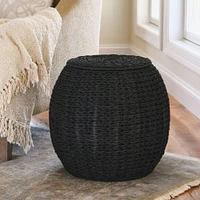 Household Essentials Woven Storage End Table