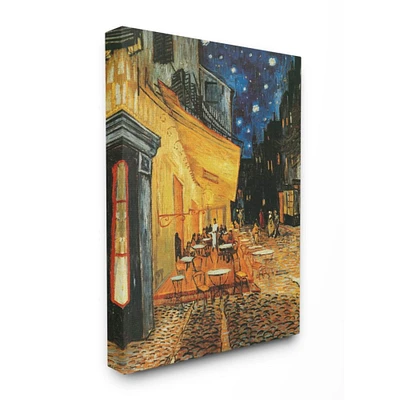 Stupell Industries Café Terrace at Night Traditional Van Gogh Painting Canvas Wall Art