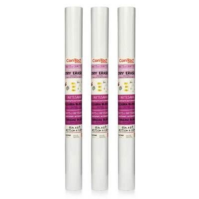 Con-Tact® Dry Erase Adhesive Roll, 3ct.