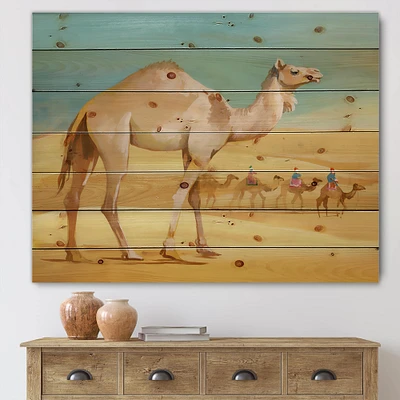 Designart - Camels In Desert