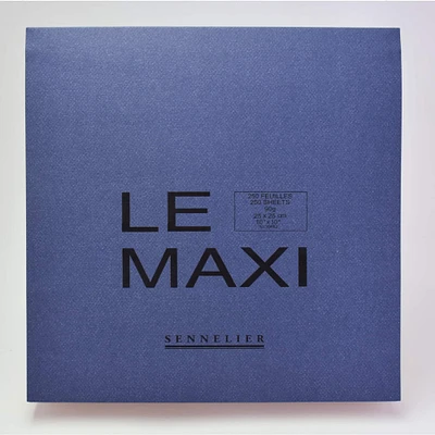 Sennelier Le Maxi White Block Drawing Paper Pad, 10" x 10"