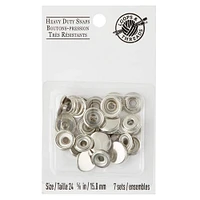 Silver Heavy Duty Snaps by Loops & Threads™