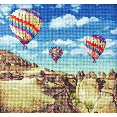 Letistitch Balloons Over Grand Canyon Counted Cross Stitch Kit