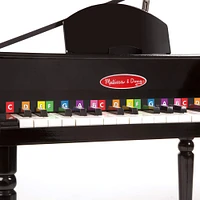 Melissa & Doug® Learn-to-Play Black Grand Piano with Seat