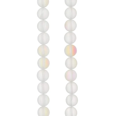 12 Pack: Rainbow Glass Round Beads, 8mm by Bead Landing™