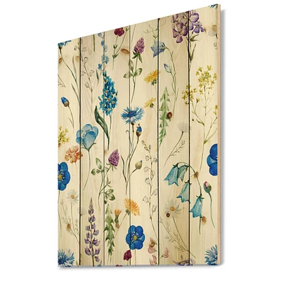 Designart - Blue Wild Flowers