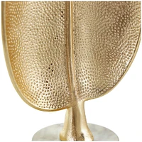 CosmoLiving by Cosmopolitan 2ft. Gold Aluminum Leaf Sculpture