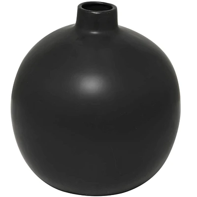 17" Modern Round Ceramic Vase