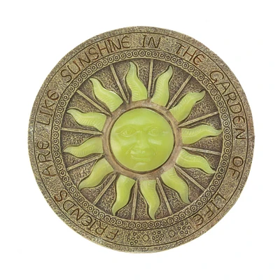 10.5" Bursting Sun Glowing Stepping Stone