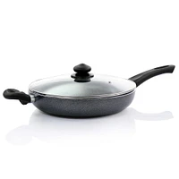 Oster Pallermo 3.5qt. Charcoal Aluminum Nonstick Sauté Pan with Lid