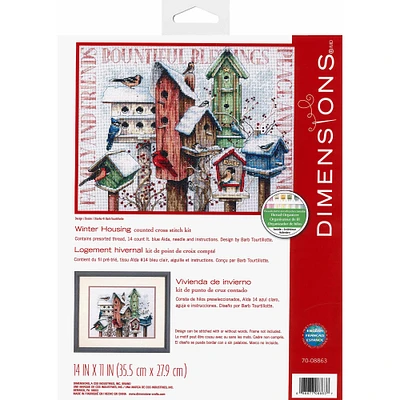 Dimensions® Winter Housing Cross Stitch Kit