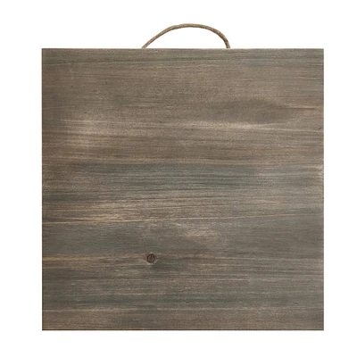 10" x 10" Graywashed Wood Square Plaques by Make Market®, 2ct.