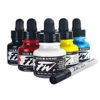 Daler-Rowney® FW Acrylic Ink Primary Set with Empty Marker