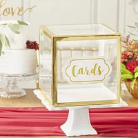 Kate Aspen® Gold Frame Acrylic Collapsible Card Box