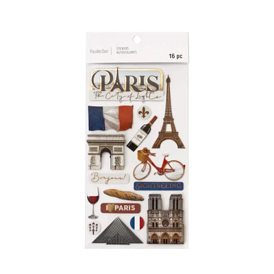 12 Pack: Paris Dimensional Stickers by Recollections™