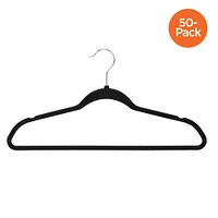 Honey Can Do Black Non-Slip Rubberized Suit Hangers, 50ct.