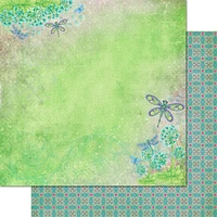 Heartfelt Creations Double-Sided Paper Pad 12" x 12" 24 ct. Decorative Dragonfly
