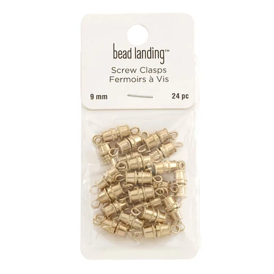 Gold Barrel Clasps by Bead Landing™