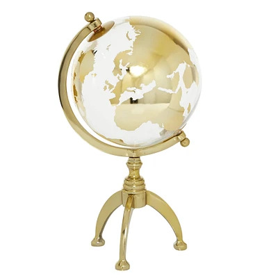 15" Gold Aluminum Glam Globe