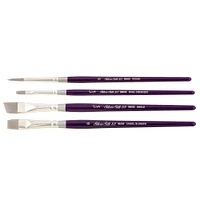 6 Pack: Silver Brush Limited® Silver Silk 88® Short Handle Variety Brush Set