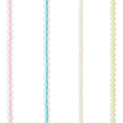 12 Pack: Pastel Faceted Rondelle Beads by Bead Landing™