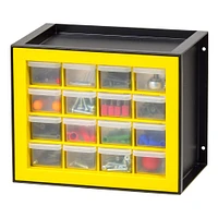 IRIS Black and Yellow -Drawer Parts Cabinet