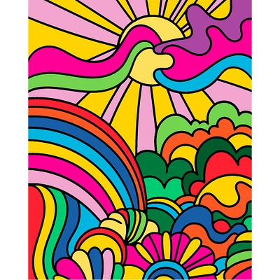 Groovy Rainbow Paint-by-Number Kit by Artist's Loft™