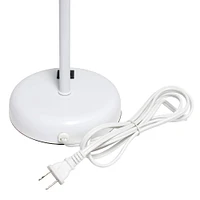 LimeLights White Base Lamp with USB Charging Port