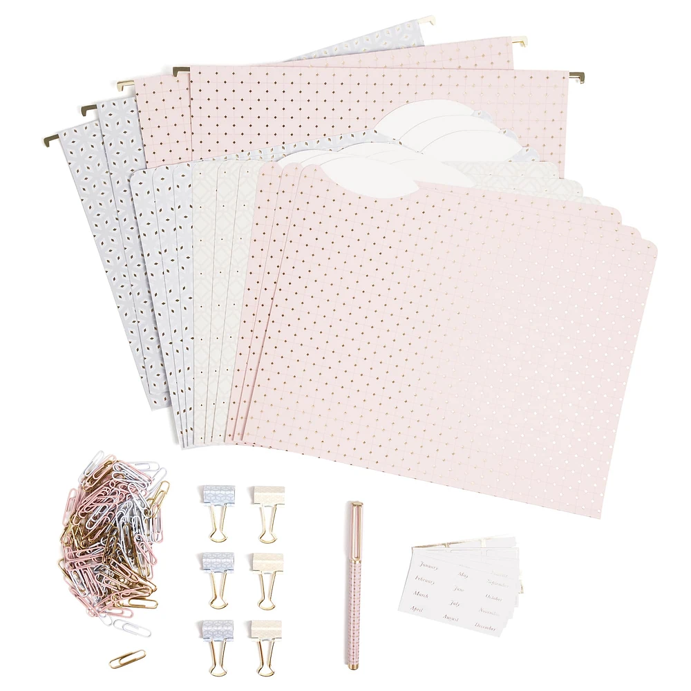 U Brands Delicate Details Fashion Filing Kit