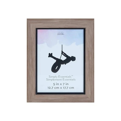 Brown with Black Edge 5" x 7" Frame, Simply Essentials™ by Studio Décor®