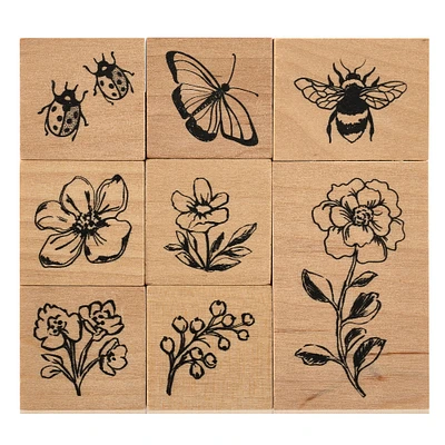 Flower Wood Stamp Set by Recollections™