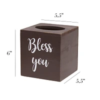 Elegant Designs Bless You Tissue Box Cover