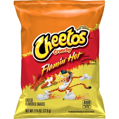 Cheeto's Flamin' Hot Crunchy Cheese Flavored Snacks