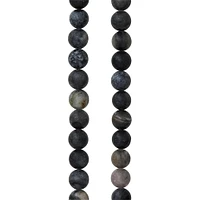 Black Network Stone Round Beads, 8mm by Bead Landing™