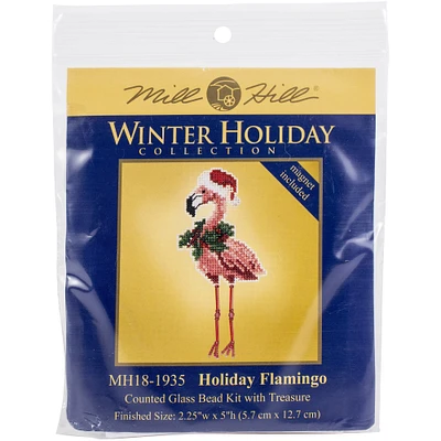 Mill Hill® Holiday Flamingo Counted Cross Stitch Kit